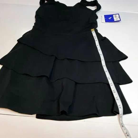 JoyLab Black Onyx Womens Active Dress XS Tiered Ruffle Skirt Workout,Casual Wear - Picture 7 of 14